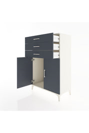 Hyperion Dolap 3 Çekmeceli 2 Kapaklı 88x44x134 Aytaşı-Antrasit