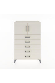 Hyperion Dolap Tek Raflı 5 Çekmeceli 2 Kapaklı 88x44x134 Aytaşı-Aytaşı