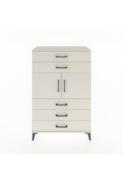 Hyperion Dolap Tek Raflı 5 Çekmeceli 2 Kapaklı 88x44x134 - S51M103V1B