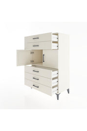 Hyperion Dolap Tek Raflı 5 Çekmeceli 2 Kapaklı 88x44x134 - S51M103V1B