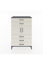 Hyperion Dolap Tek Raflı 5 Çekmeceli 2 Kapaklı 88x44x134 - S51M103V4B