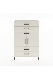 Hyperion Dolap Tek Raflı 5 Çekmeceli 2 Kapaklı 88x44x134 - S51M104V1B
