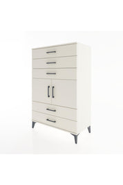 Hyperion Dolap Tek Raflı 5 Çekmeceli 2 Kapaklı 88x44x134 - S51M104V1B