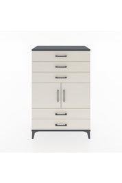 Hyperion Dolap Tek Raflı 5 Çekmeceli 2 Kapaklı 88x44x134 - S51M104V4B