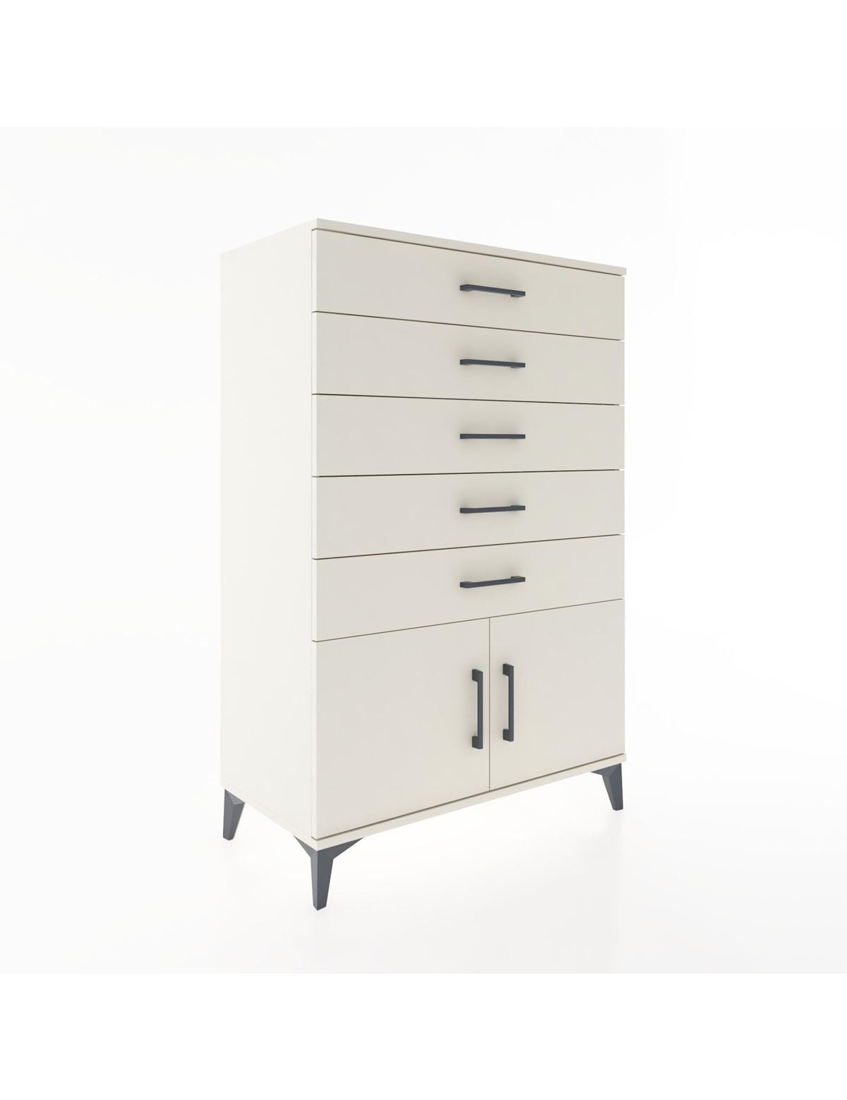Hyperion Dolap 5 Çekmeceli 2 Kapaklı 88x44x134 - S51M105V1B