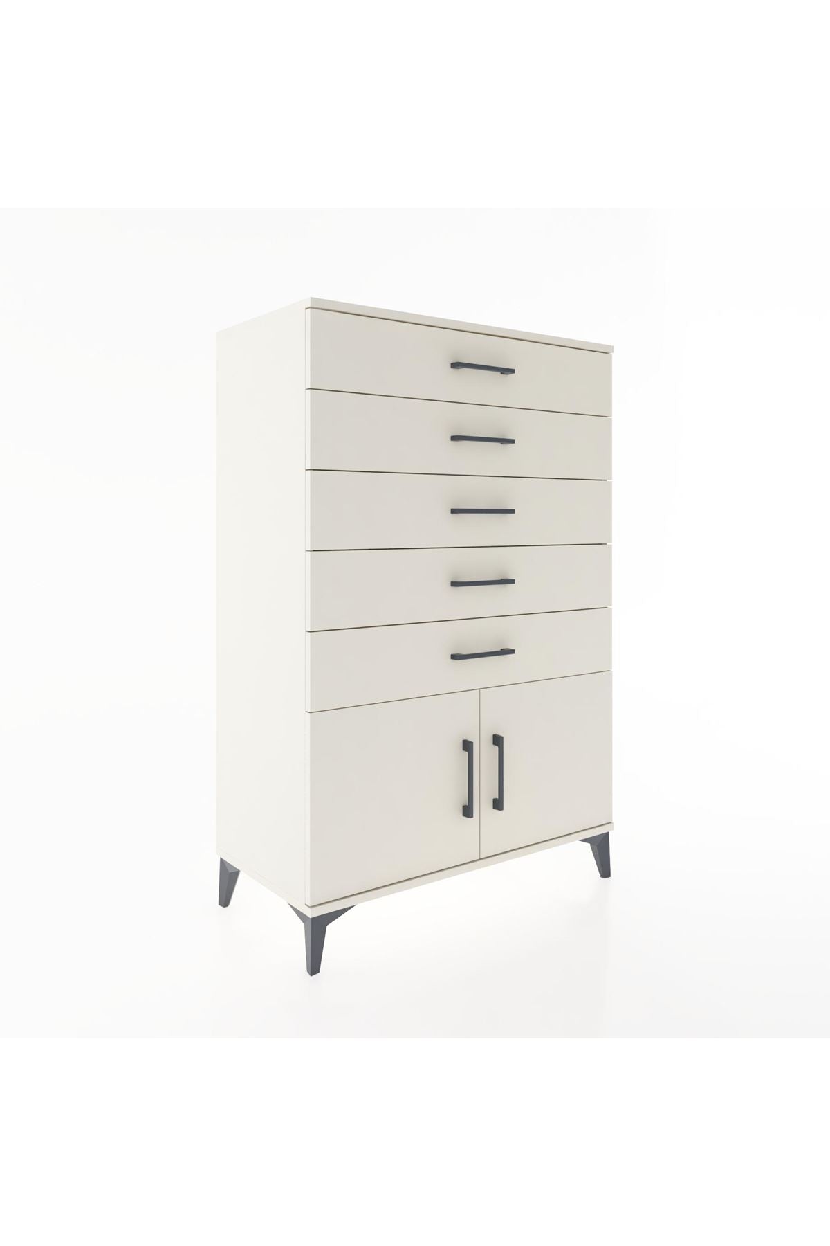 Hyperion Dolap 5 Çekmeceli 2 Kapaklı 88x44x134 - S51M105V1B