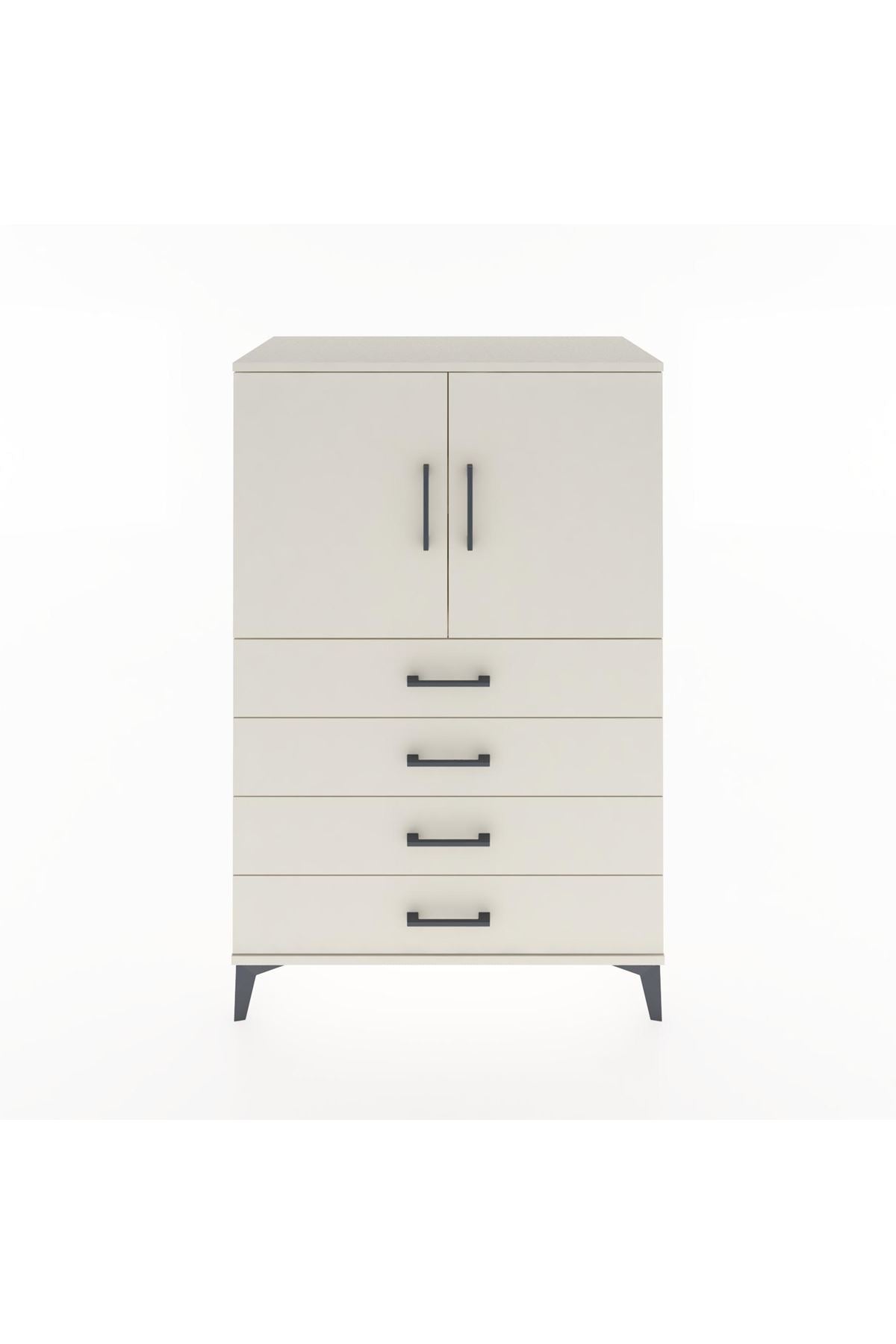 Hyperion Dolap 2 Raflı 4 Çekmeceli 2 Kapaklı 88x44x134 Aytaşı-Aytaşı