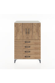 Hyperion Dolap 2 Raflı 4 Çekmeceli 2 Kapaklı 88x44x134 Aytaşı-Çam