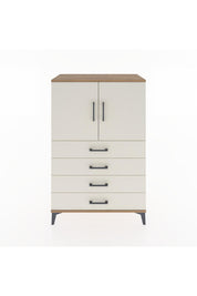 Hyperion Dolap 2 Raflı 4 Çekmeceli 2 Kapaklı 88x44x134 Çam-Aytaşı