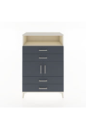 Hyperion Dolap 2 Raflı 4 Çekmeceli 2 Kapaklı 88x44x134 Aytaşı-Antrasit