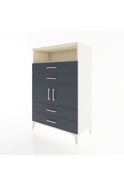 Hyperion Dolap 2 Raflı 4 Çekmeceli 2 Kapaklı 88x44x134 Aytaşı-Antrasit