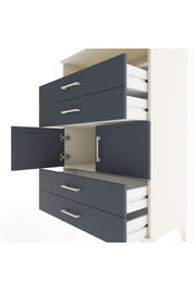 Hyperion Dolap 2 Raflı 4 Çekmeceli 2 Kapaklı 88x44x134 Aytaşı-Antrasit