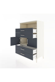 Hyperion Dolap 2 Raflı 4 Çekmeceli 2 Kapaklı 88x44x134 Aytaşı-Antrasit