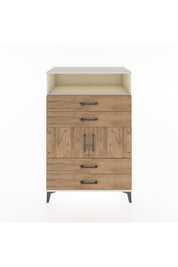 Hyperion Dolap 2 Raflı 4 Çekmeceli 2 Kapaklı 88x44x134 Aytaşı-Çam