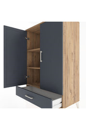 Hyperion Dolap 3 Raflı Tek Çekmeceli 2 Kapaklı 88x44x134 - S51M073V8B