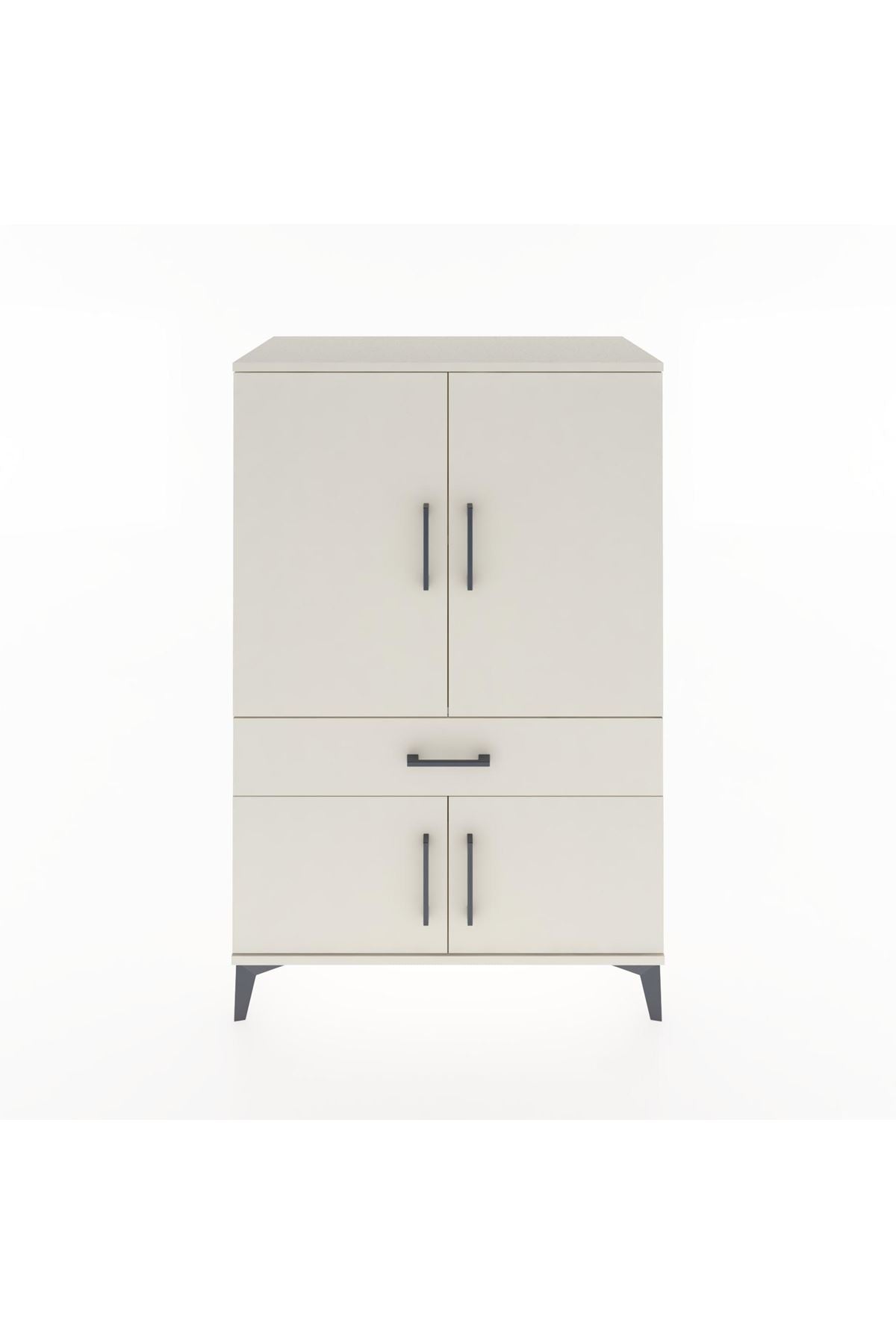 Hyperion Dolap 2 Raflı Tek Çekmeceli 4 Kapaklı 88x44x134 Aytaşı-Aytaşı