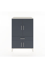 Hyperion Dolap 2 Raflı Tek Çekmeceli 4 Kapaklı 88x44x134 Aytaşı-Antrasit