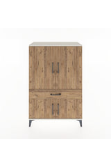 Hyperion Dolap 2 Raflı Tek Çekmeceli 4 Kapaklı 88x44x134