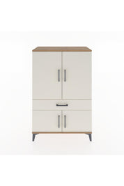 Hyperion Dolap 2 Raflı Tek Çekmeceli 4 Kapaklı 88x44x134 Çam-Aytaşı