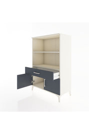 Hyperion Dolap 2 Raflı Tek Çekmeceli 2 Kapaklı 88x44x134 Aytaşı-Antrasit