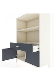 Hyperion Dolap 2 Raflı Tek Çekmeceli 2 Kapaklı 88x44x134 Aytaşı-Antrasit