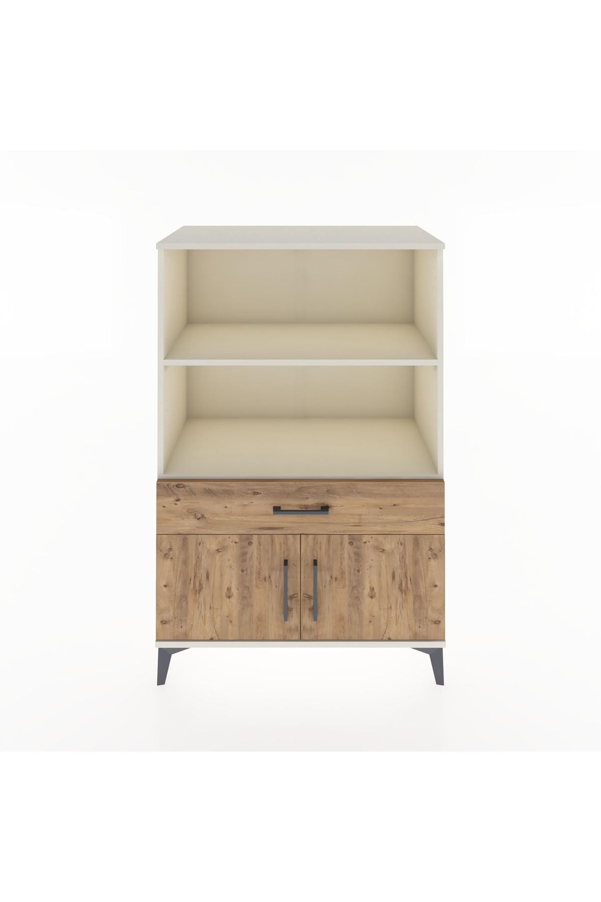 Hyperion Dolap 2 Raflı Tek Çekmeceli 2 Kapaklı 88x44x134 Aytaşı-Çam