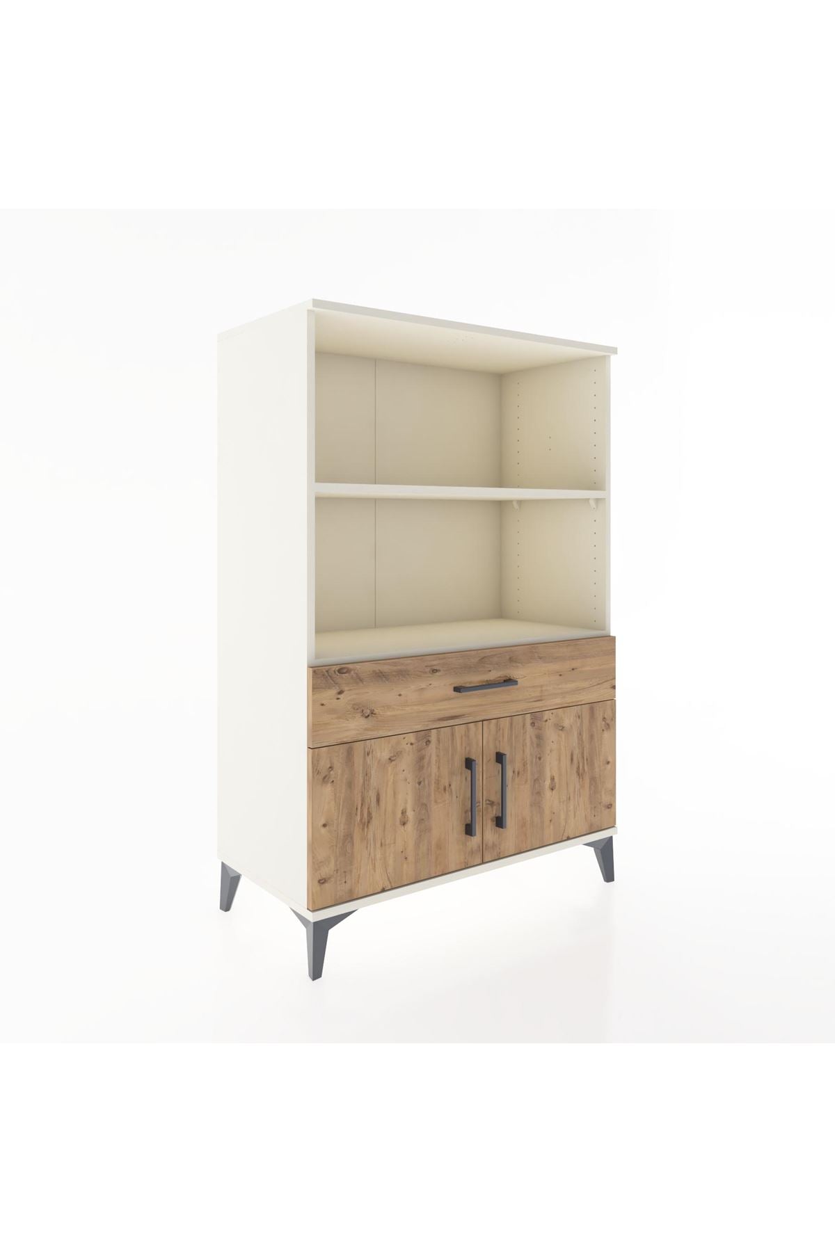 Hyperion Dolap 2 Raflı Tek Çekmeceli 2 Kapaklı 88x44x134 Aytaşı-Çam