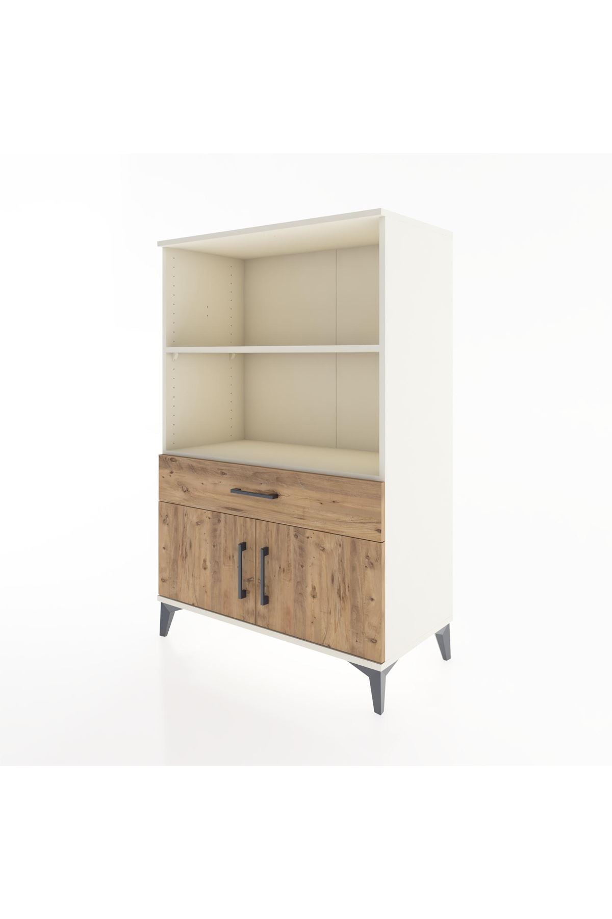 Hyperion Dolap 2 Raflı Tek Çekmeceli 2 Kapaklı 88x44x134 Aytaşı-Çam