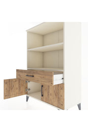 Hyperion Dolap 2 Raflı Tek Çekmeceli 2 Kapaklı 88x44x134 Aytaşı-Çam