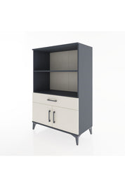 Hyperion Dolap 2 Raflı Tek Çekmeceli 2 Kapaklı 88x44x134 Antrasit-Aytaşı
