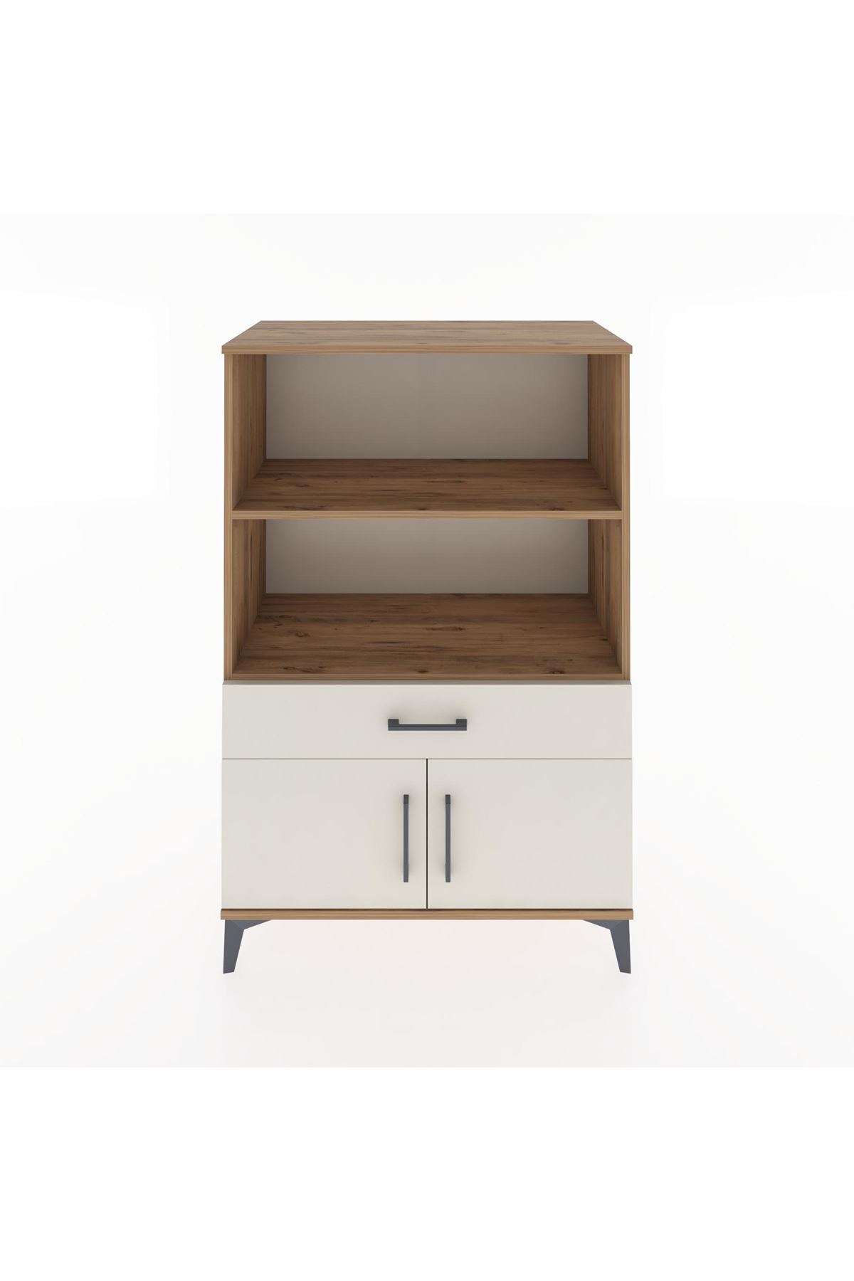 Hyperion Dolap 2 Raflı Tek Çekmeceli 2 Kapaklı 88x44x134 Çam-Aytaşı