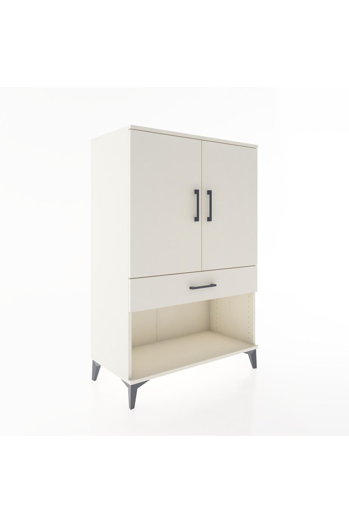 Hyperion Dolap 2 Raflı Tek Çekmeceli 2 Kapaklı 88x44x134 Aytaşı-Aytaşı