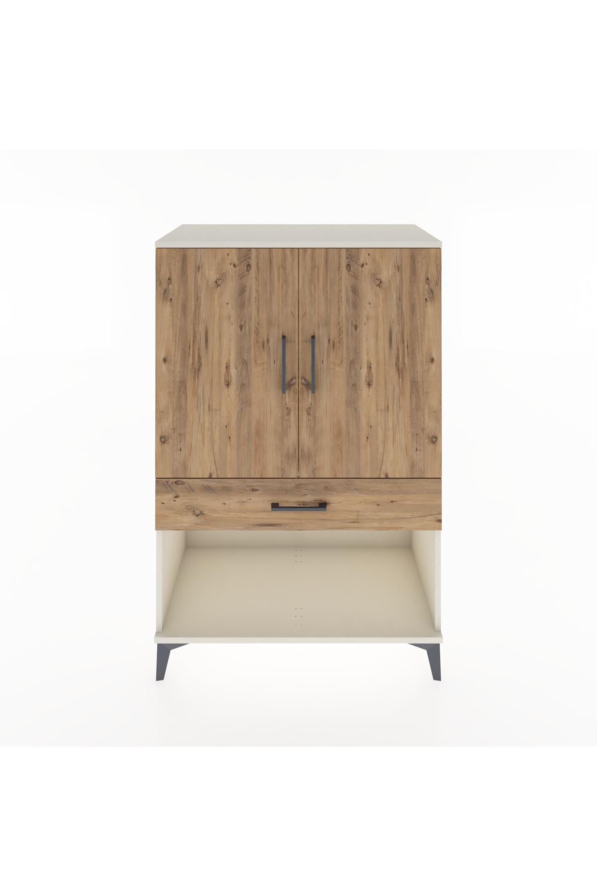 Hyperion Dolap 2 Raflı Tek Çekmeceli 2 Kapaklı 88x44x134 Aytaşı-Çam