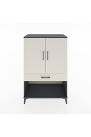 Hyperion Dolap 2 Raflı Tek Çekmeceli 2 Kapaklı 88x44x134 Antrasit-Aytaşı