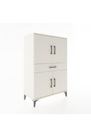 Hyperion Dolap 3 Raflı Tek Çekmeceli 4 Kapaklı 88x44x134 Aytaşı-Aytaşı