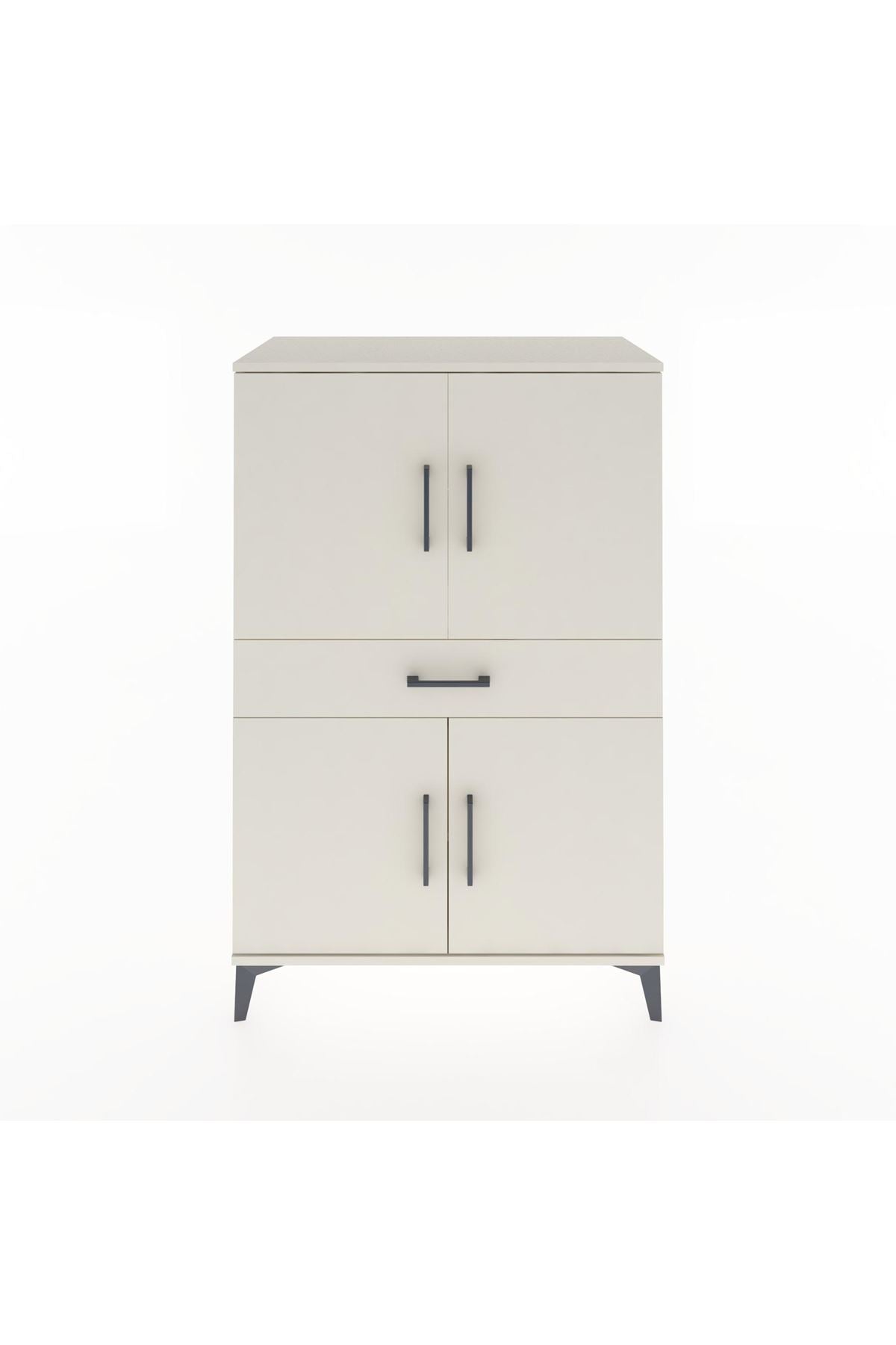 Hyperion Dolap 3 Raflı Tek Çekmeceli 4 Kapaklı 88x44x134 Aytaşı-Aytaşı