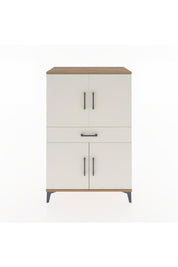 Hyperion Dolap 3 Raflı Tek Çekmeceli 4 Kapaklı 88x44x134 Çam-Aytaşı