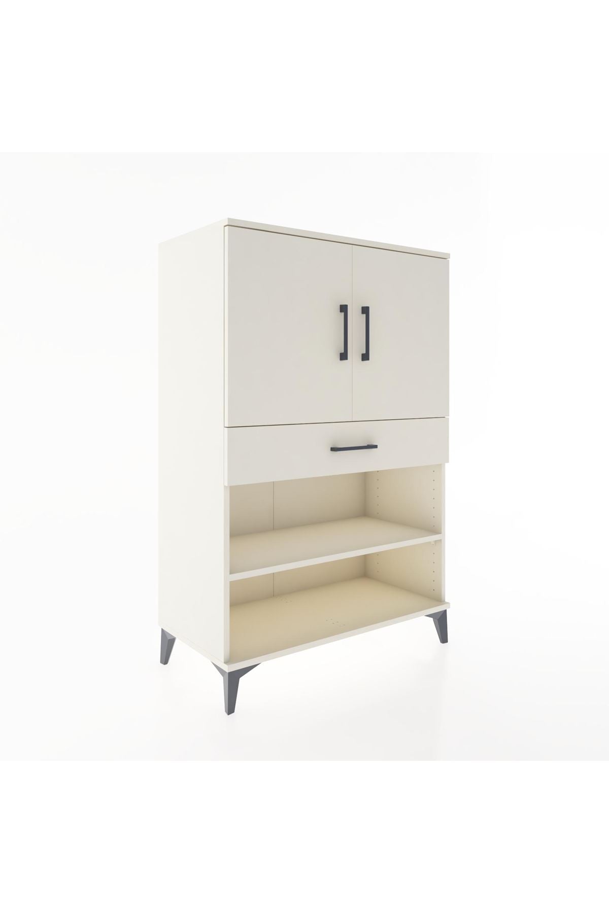 Hyperion Dolap 3 Raflı Tek Çekmeceli 2 Kapaklı 88x44x134 Aytaşı-Aytaşı