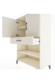 Hyperion Dolap 3 Raflı Tek Çekmeceli 2 Kapaklı 88x44x134 Aytaşı-Aytaşı