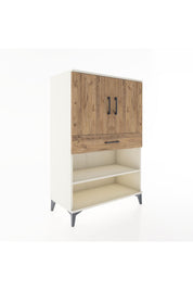 Hyperion Dolap 3 Raflı Tek Çekmeceli 2 Kapaklı 88x44x134 Aytaşı-Çam