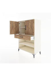 Hyperion Dolap 3 Raflı Tek Çekmeceli 2 Kapaklı 88x44x134 Aytaşı-Çam