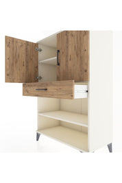 Hyperion Dolap 3 Raflı Tek Çekmeceli 2 Kapaklı 88x44x134 Aytaşı-Çam