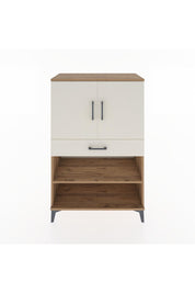 Hyperion Dolap 3 Raflı Tek Çekmeceli 2 Kapaklı 88x44x134 Çam-Aytaşı