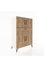 Hyperion Dolap 2 Raflı Tek Çekmeceli 4 Kapaklı 88x44x134 Aytaşı-Çam