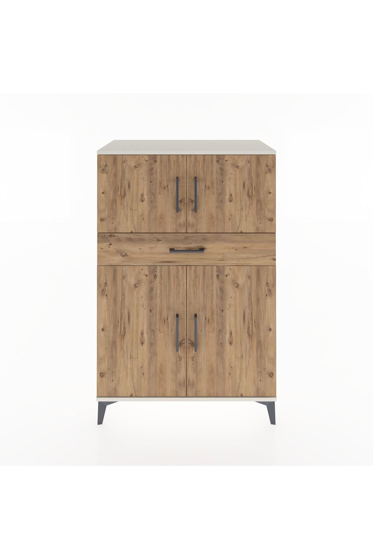 Hyperion Dolap 2 Raflı Tek Çekmeceli 4 Kapaklı 88x44x134 Aytaşı-Çam