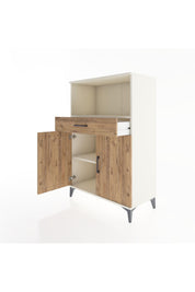 Hyperion Dolap 2 Raflı Tek Çekmeceli 2 Kapaklı 88x44x134 Aytaşı-Çam