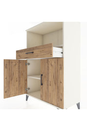Hyperion Dolap 2 Raflı Tek Çekmeceli 2 Kapaklı 88x44x134 Aytaşı-Çam