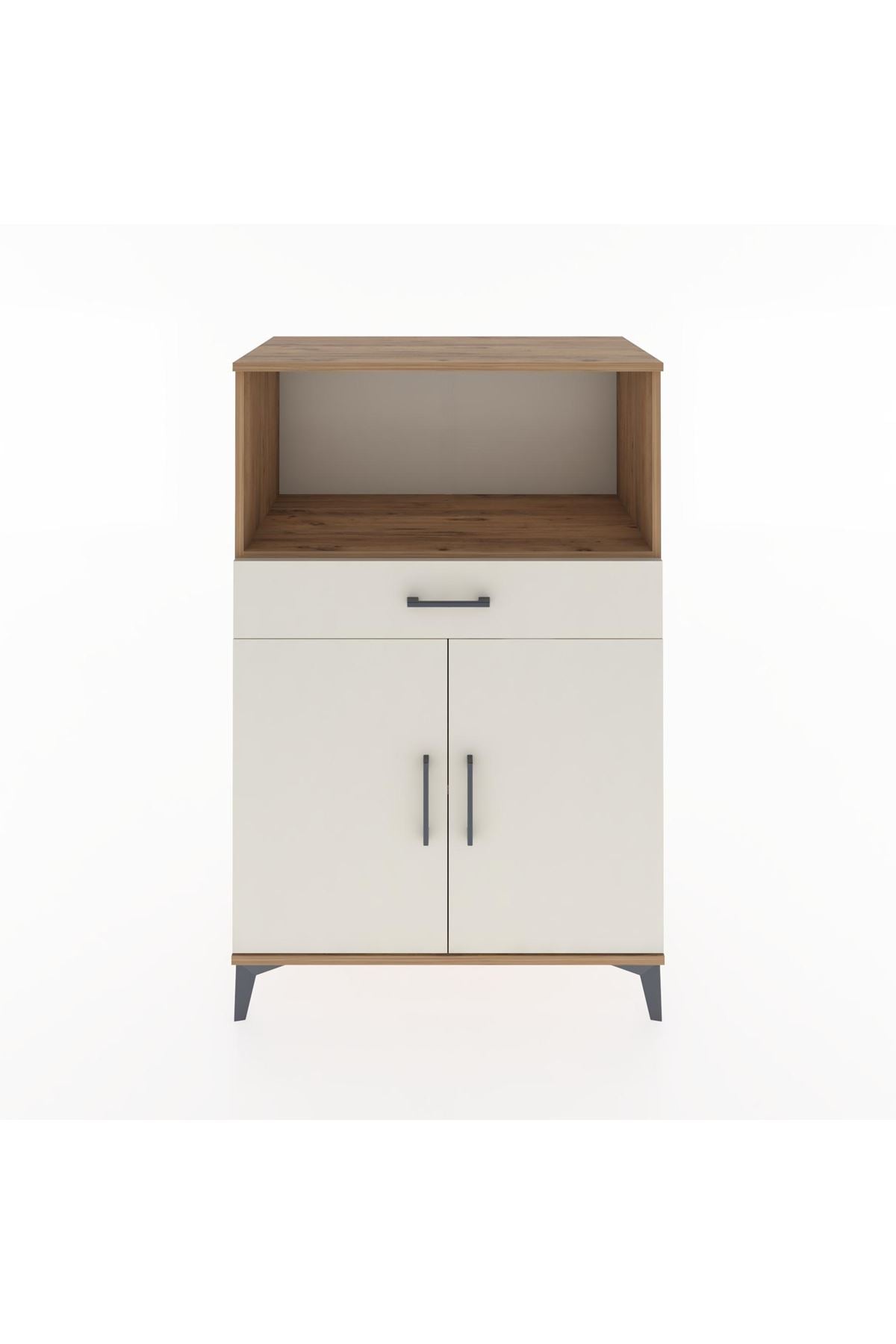 Hyperion Dolap 2 Raflı Tek Çekmeceli 2 Kapaklı 88x44x134 Çam-Aytaşı