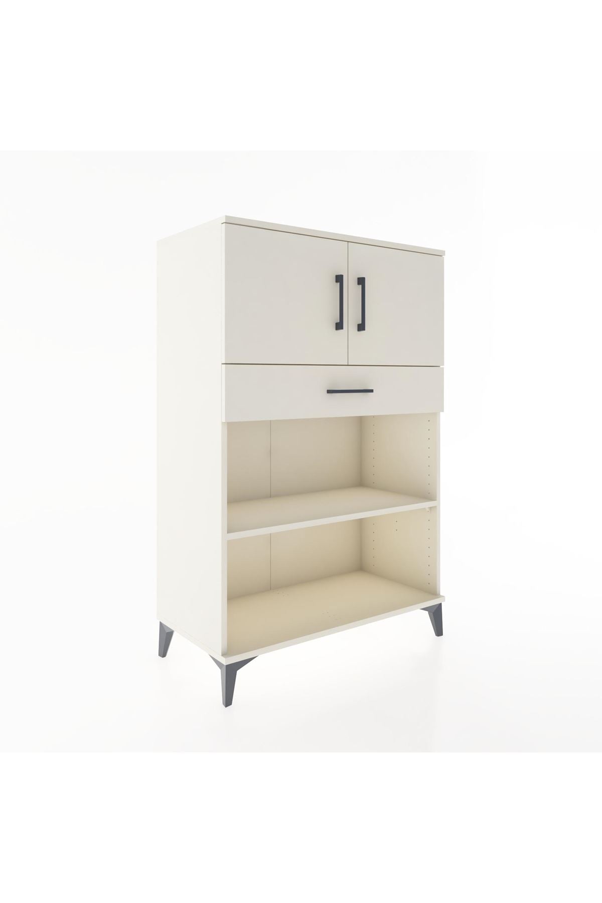 Hyperion Dolap 2 Raflı Tek Çekmeceli 2 Kapaklı 88x44x134 Aytaşı-Aytaşı