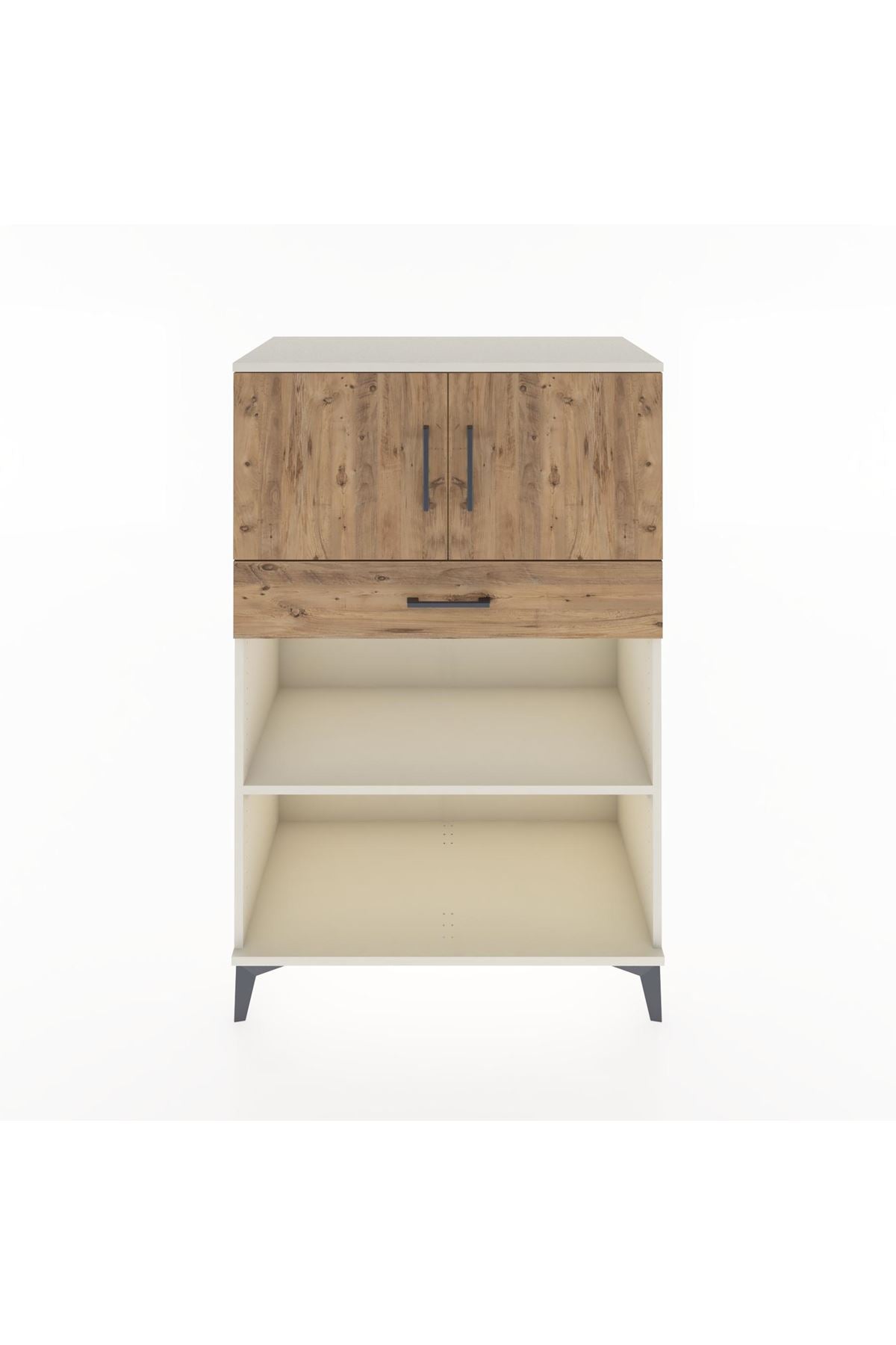 Hyperion Dolap 2 Raflı Tek Çekmeceli 2 Kapaklı 88x44x134 Aytaşı-Çam